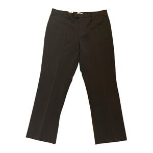 NWT IZOD STRETCH Women’s 16 Charcoal Gray Chino Flat Front Cotton Spandex Pants